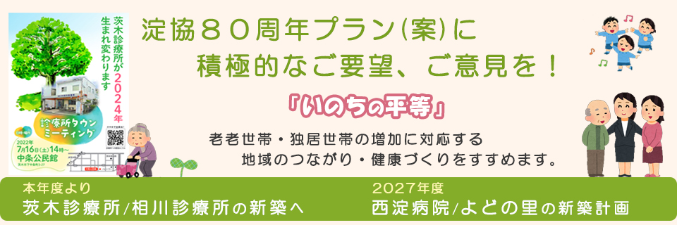 淀協80周年プラン（案）中長期経営計画